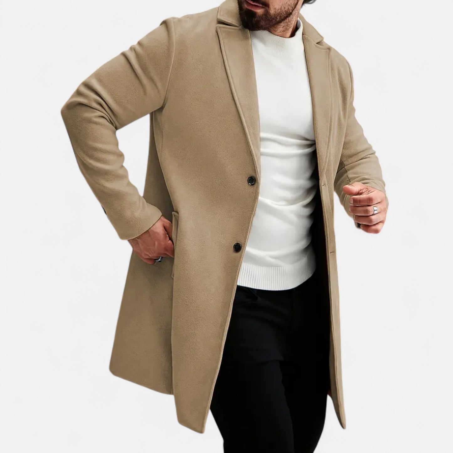 Donlois | Men’s Coat – Simple Casual Fleece Elegance