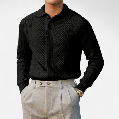 Donlois | Men’s Knit Shirt – Heavyweight Cable Heritage Style