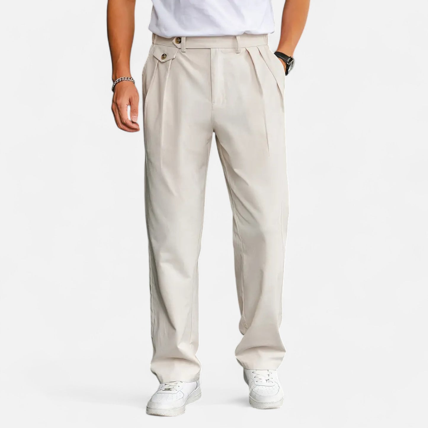 Donlois | Men’s Trousers – Classic Double Pleat Elegance