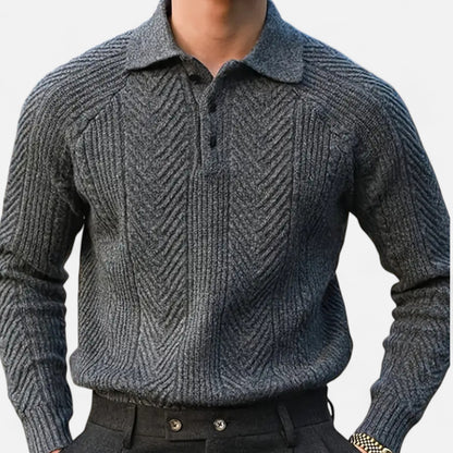 Donlois | Men’s Knit Shirt – Heavyweight Cable Heritage Style