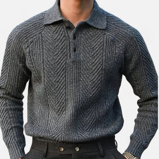 Donlois | Men’s Knit Shirt – Heavyweight Cable Heritage Style