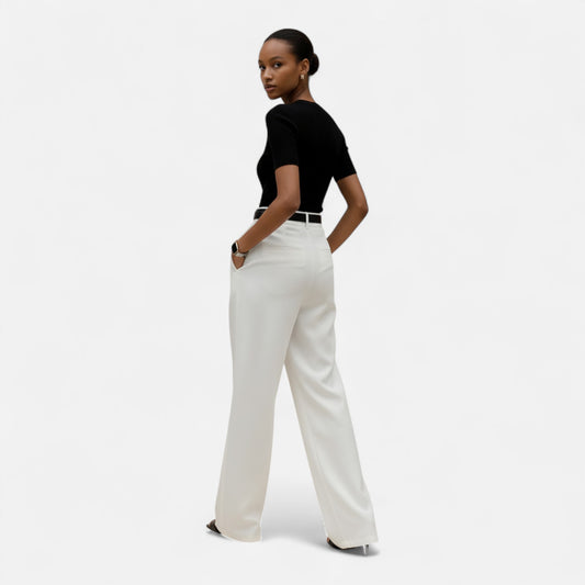 Donlois | Women’s Trousers – Stylish Wide-Leg Tailored Elegance