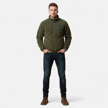 Donlois | Men’s Jacket – Classic Fleece Casual Elegance