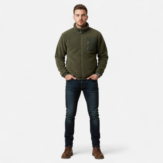 Donlois | Men’s Jacket – Classic Fleece Casual Elegance