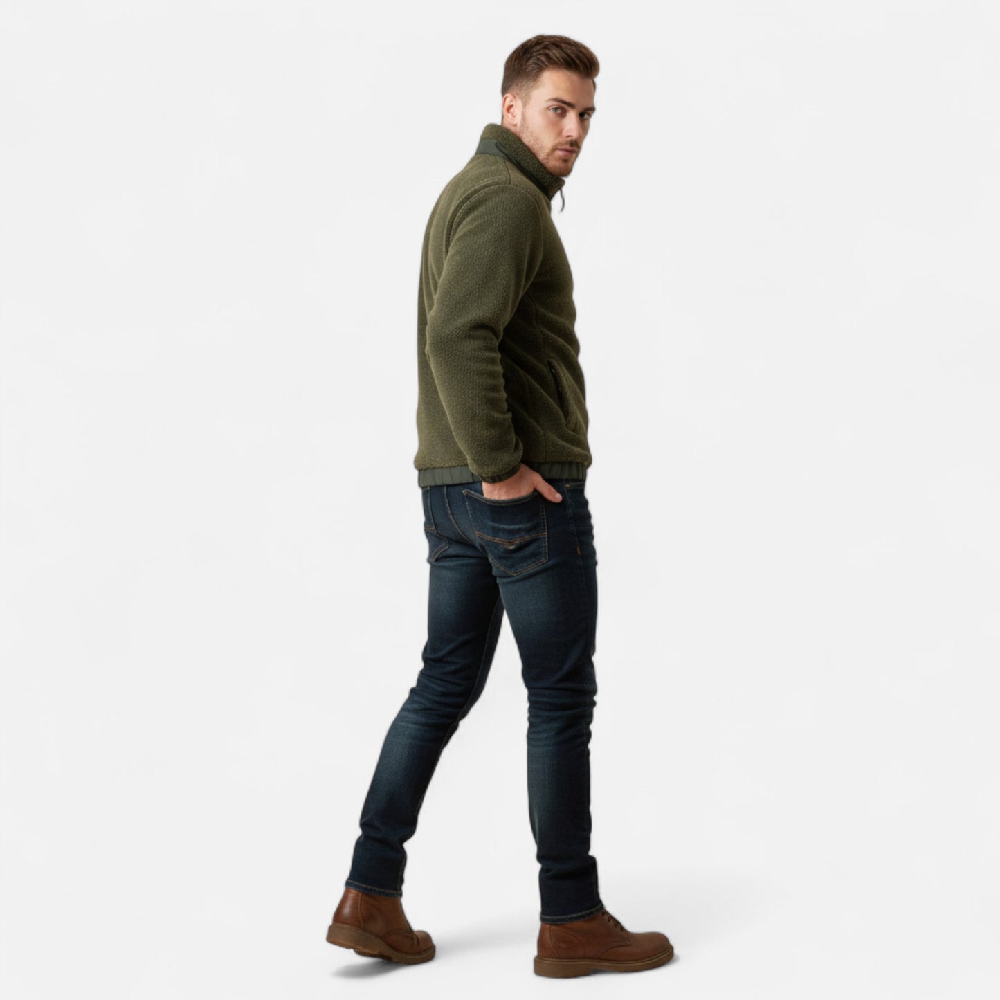 Donlois | Men’s Jacket – Classic Fleece Casual Elegance