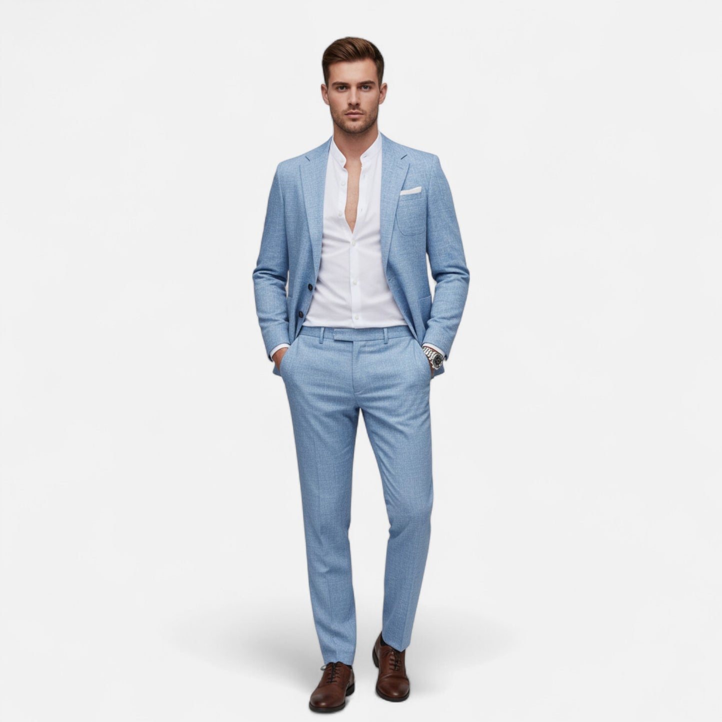 Donlois | Men’s Suit – Stylish Linen Heritage Elegance