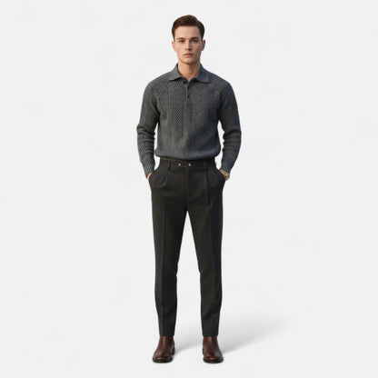 Donlois | Men’s Knit Shirt – Heavyweight Cable Heritage Style