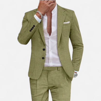 Donlois | Men’s Suit – Stylish Linen Heritage Elegance